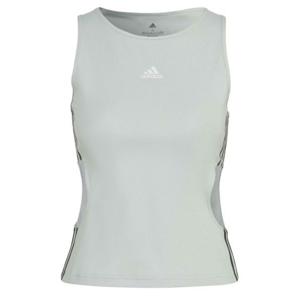 Adidas HYPERGLAM FITTED TANK TOP WITH CUTOUT DETAIL - Picture 3 of 9